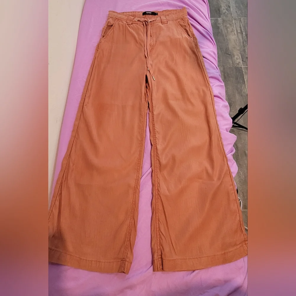 Hudson Jeans Orange Wide Leg Jeans